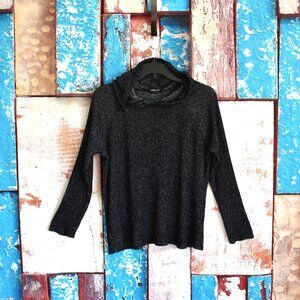 Women's KENNETH COLE Pullover Hoodie Long Sleeve LARGE Charcoal Gray